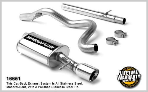 Magnaflow 16651 volkswagen golf stainless cat-back system performance exhaust