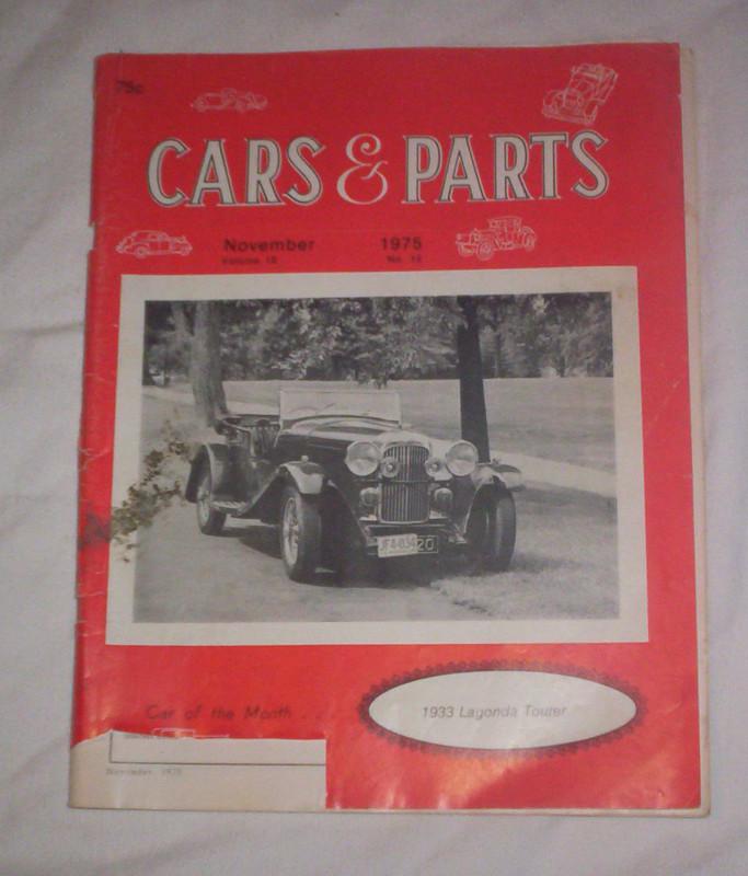 Cars and  parts  magazine  november  1975 -- 33 lagonda  touring