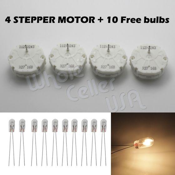 4x cluster stepper motor speedometer gauge repair kit instrument + free 10 bulbs