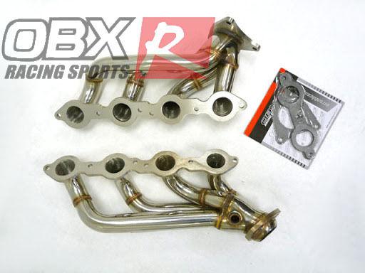 Obx ss304 exhaust manifold header 07-09 silverado 4.8l 5.3l 6.0l 6.2l