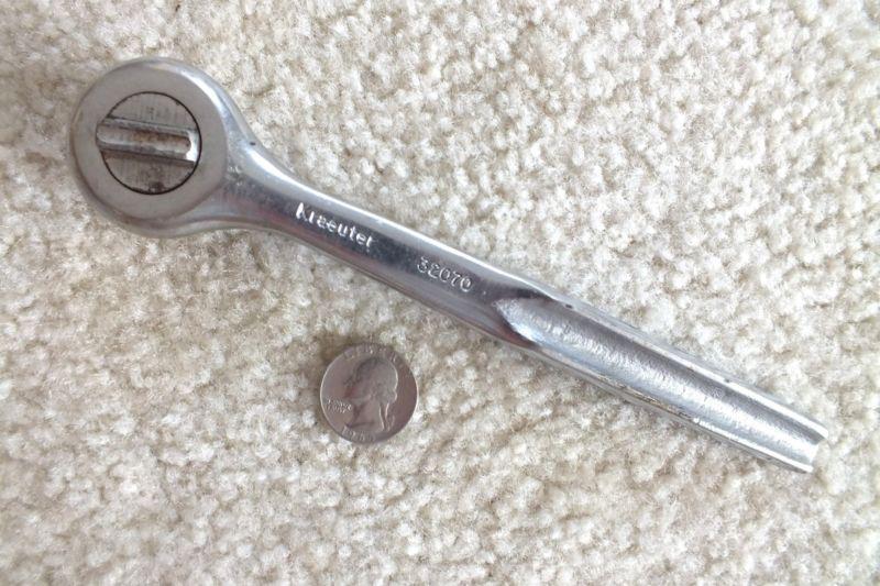 Kraeuter 3/8" drive ratchet socket wrench good cond quality made in usa # 32070