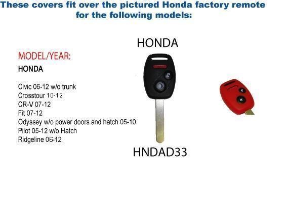 Genuine honda merchandise red key fob protective cover hndad33