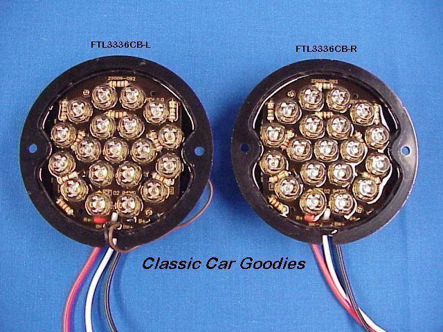 1933-1936 ford led tail light inserts (2) 1934 1935 rod
