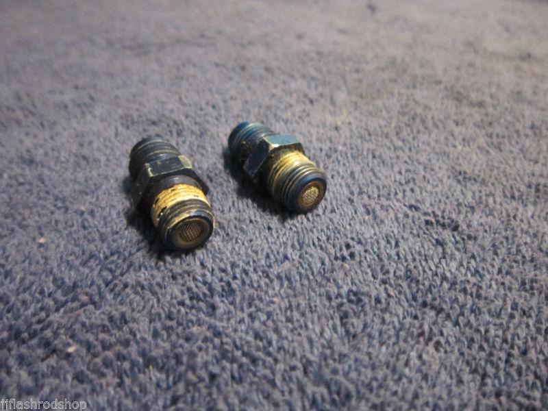 Nos -4 an x 1/8 npt nitrous or fuel solenoid inlet filters / fittings, pair