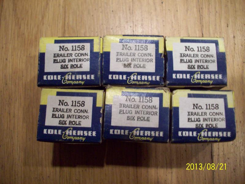 Lot of 6 new cole hersee 1158 plug interior 6-pole up to 12 awg (lh-23884)