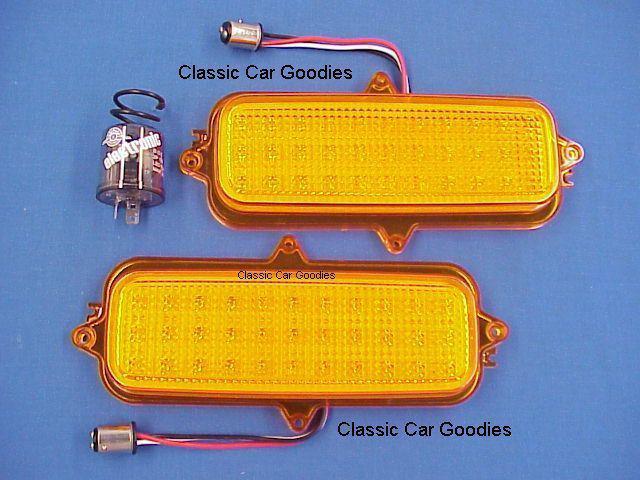 1964-1965 chevy truck led park lights (2) with free led flasher