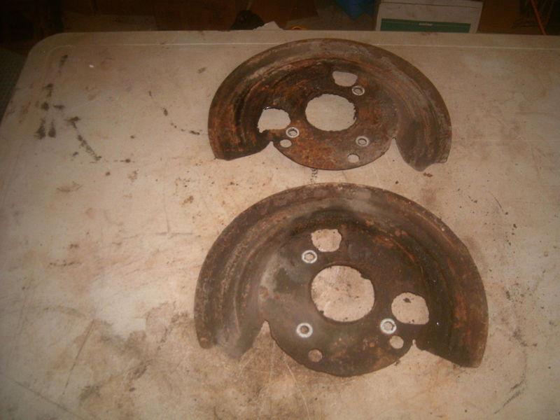1973 1974 dodge charger front disc brake dust shields