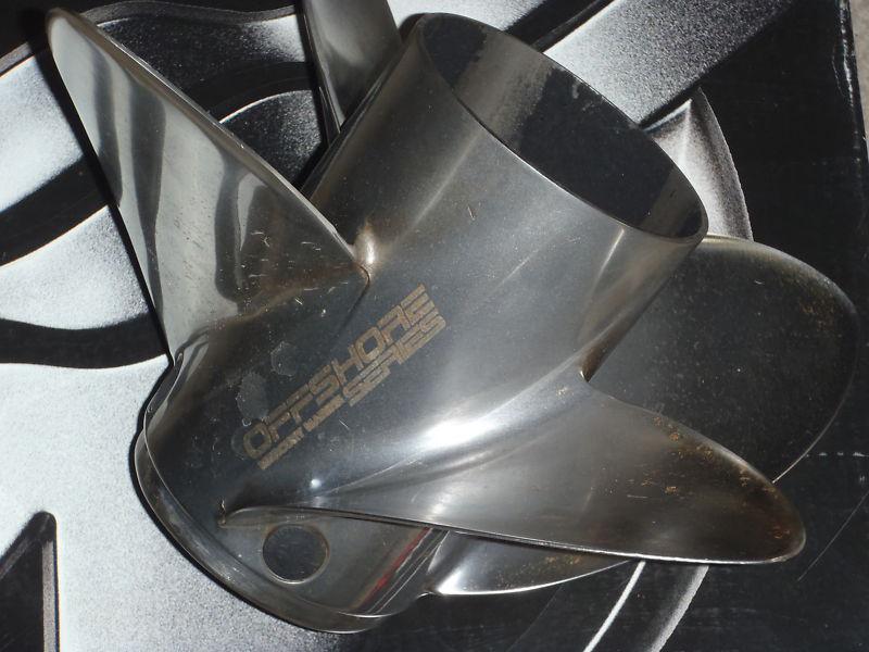  mercury offshore series 19 pitch right hand four blade stainlees steel prop