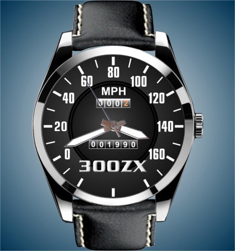 300zx nissan 1987 1988 1989 1990 speedometer z emblem chrome leather  watch  