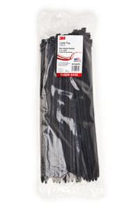 3m company 59312 15" heavy-duty black weather resistant cable ties