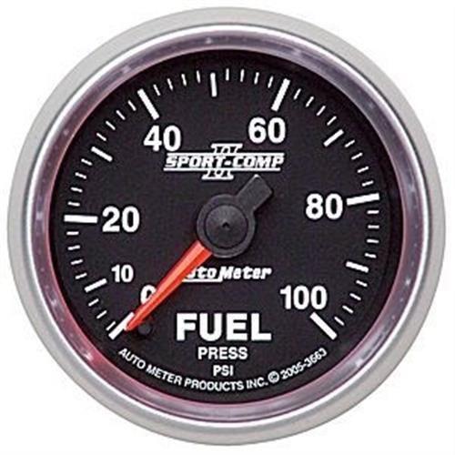 Autometer 2-1/16in. fuel press; 0-100 psi; fse
