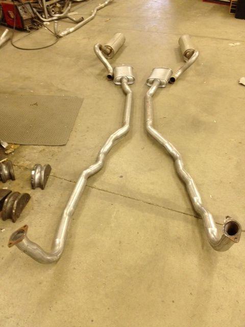 1970,1971 dodge challenger exhaust, aluminized, 440 engines, without resonators