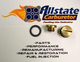 Holley carburetor brass sight plug screws pair allstate carburetor
