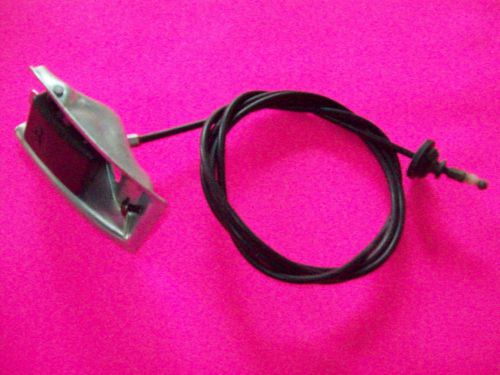 1992-93 geo metro convertible-interior hood release lever w/ cable:
