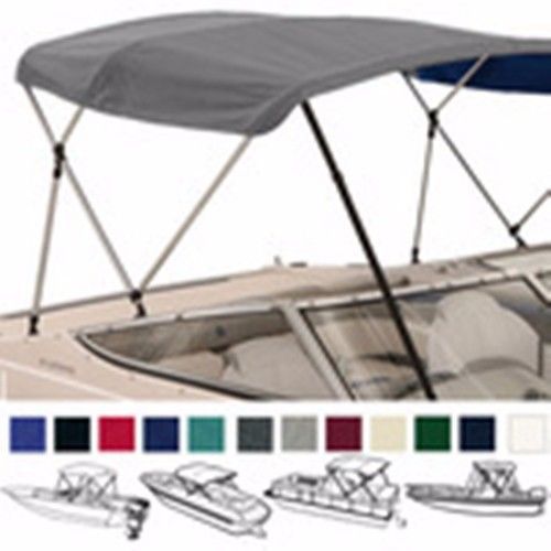 3 bow low profile bimini tops for boats fits 72&#034; l x 36&#034; h x  54&#034; to 60&#034; wide