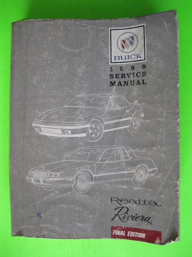 1989 buick reatta riviera service manual