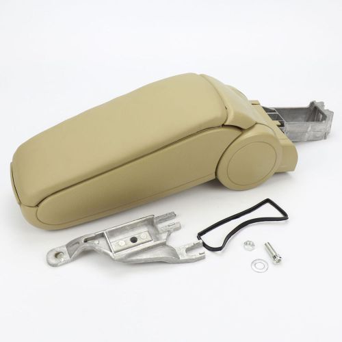 Beige center console armrest leather full kit for audi 2002-2006 a4 4 door only