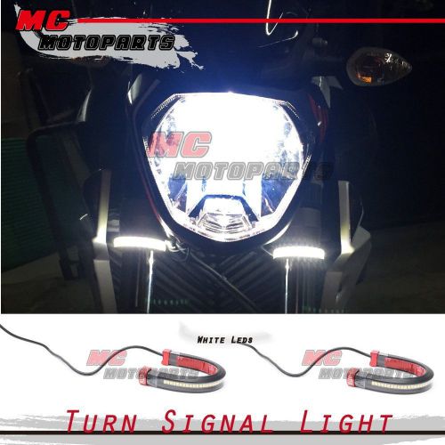 Fork led riding front lights winker for triumph thruxton 2004-2015