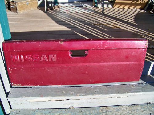 Nissan tailgate 54 1/2&#034; x 19&#034; vintage bench decor wall art 1970s 1980s 1990s