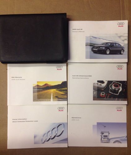 2006 audi a8 owner&#039;s manual with case