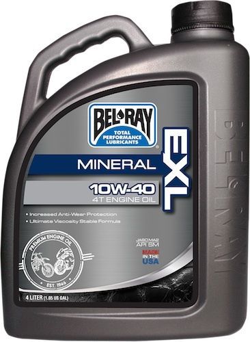 Bel-ray 4 liter exl mineral 4t engine oil 10w-40 99090-b4lw