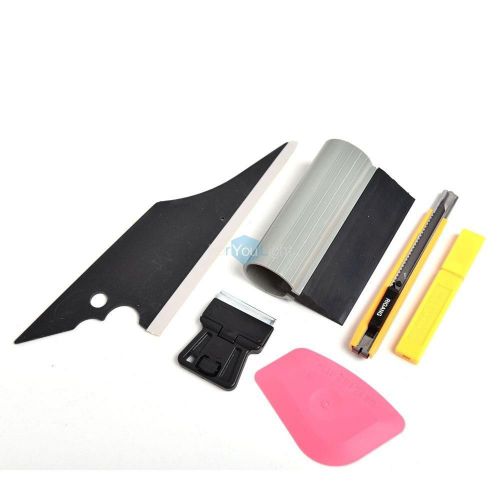 5 in1 car window tint scraper knife tools kit for auto film tinting installation