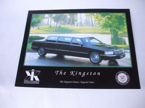 Cadillac limousine ,the kingston krystal enterprises  sales folder 1996-1999