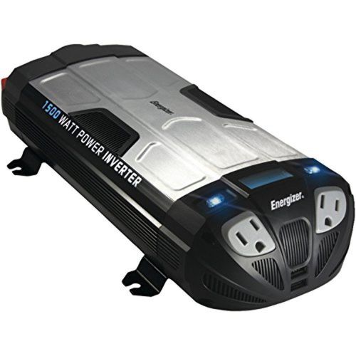 Energizer 1500 watt power inverter converts 12v dc from car&#039;s battery to 120 vol