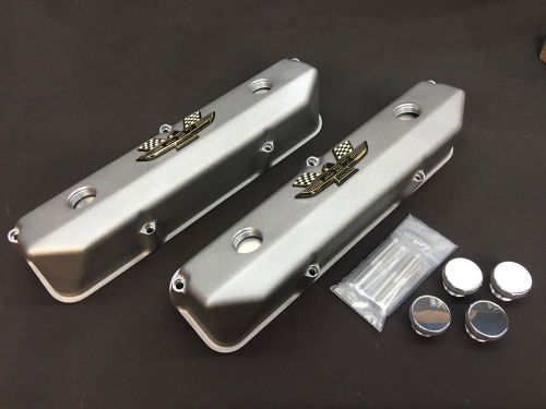 Premium cnc machined ford fe 427 competition race valve covers with 427 emblem