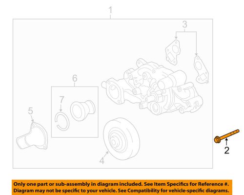 Gm oem-water pump assembly bolt 12551926