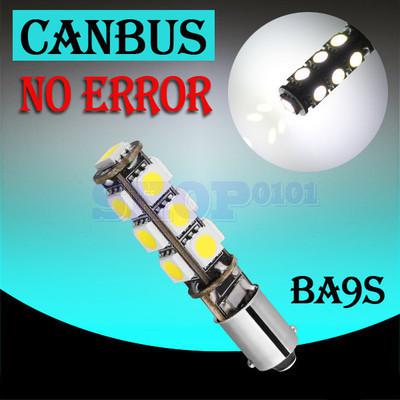 Ba9s 13 smd pure white canbus obc no error interior car t4w 13 led light bulb