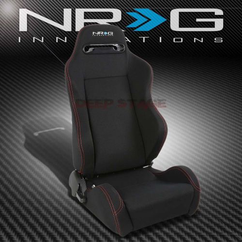 Nrg 2 type-r red stitches  sports style racing seats+mounting sliders right side