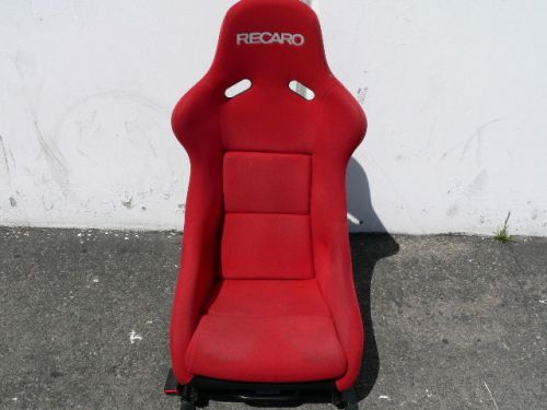 Recaro pole position racing seat clean red fitted on e46 bmw 2001-2006