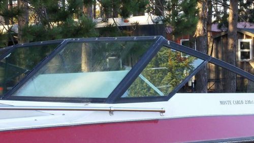 1987 cobia monte carlo 230 xl  windshield boat marine glass screen shield wind