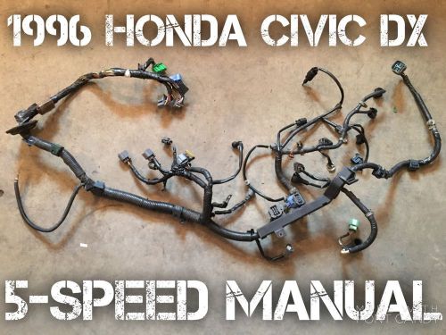 1996 honda civic dx oem engine wire harness  5-speed manual 96 97 98 obd2a lx cx