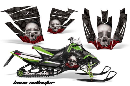 Amr racing sled wrap arctic cat snopro race snowmobile graphics kit 08-11 bc blk