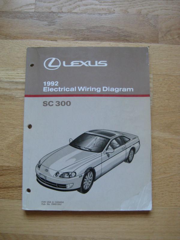 1992 lexus sc300  electrical wiring  repair manual