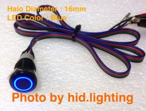 Bmw e60 5 series sport mode unlock cable wire pin with blue led button 16mm