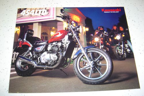 Kawasaki 1985,454ltd  en450 - a1 , nos  sales brochure 4 pages