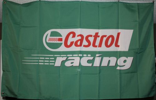 Castrol car racing banner flag 3x5 man cave garage hanger machine shop