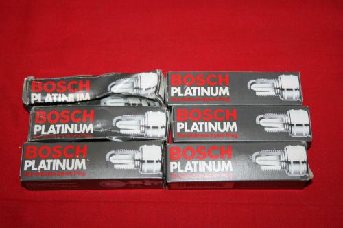 New lot of (6) bosch platinum spark plugs # 4202 - bnib - set of (6)