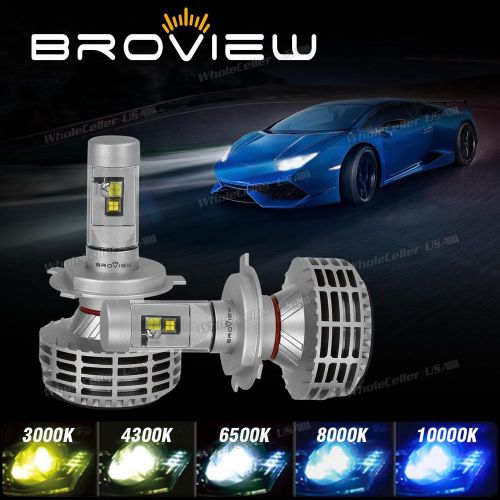 H4 hb2 6000lumen headlamp high low beam led bulb replace stock/hid broview m5