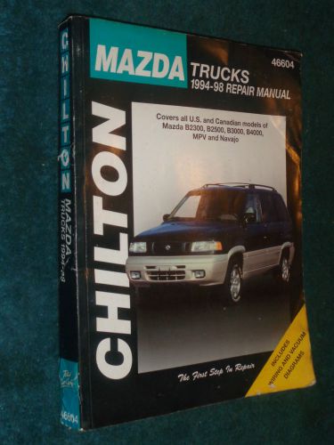1994-1998 mazda truck shop manual / pickup chilton&#039;s service book 95 96 97