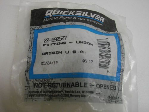 Quicksilver power steering connector 22-892527 union 11/16 pressure end to end