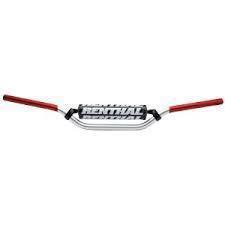 Renthal silver/red windham 7/8 handlebars p# 25-9718r new!!