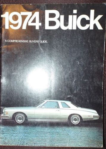 #2 1974 buick full line brochure== 62 pagfes ==  free postage in usa