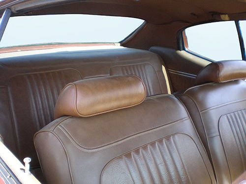1971-1972 chevelle hardtop deluxe bench seat interior kit black