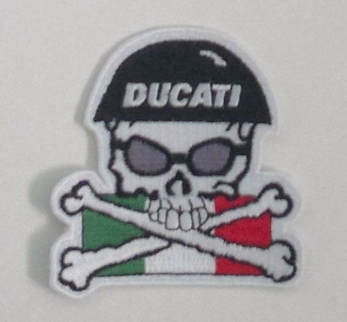 Ducati skull xbones patch.4 x 2 inches. nice. new