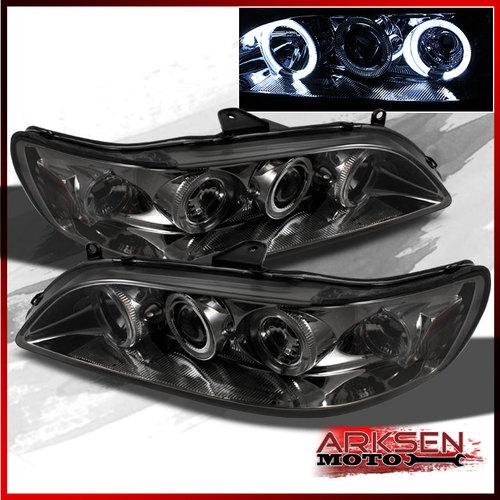 Smoked 98-02 accord 2/4dr dual halo projector headlights lights lamps left+right