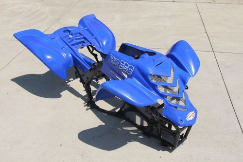 1987-2006 yamaha banshee fenders front &amp; rear plastic body blue raptor style z61